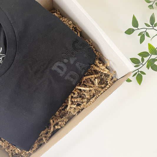 Embroidered Dog Dad T-Shirt