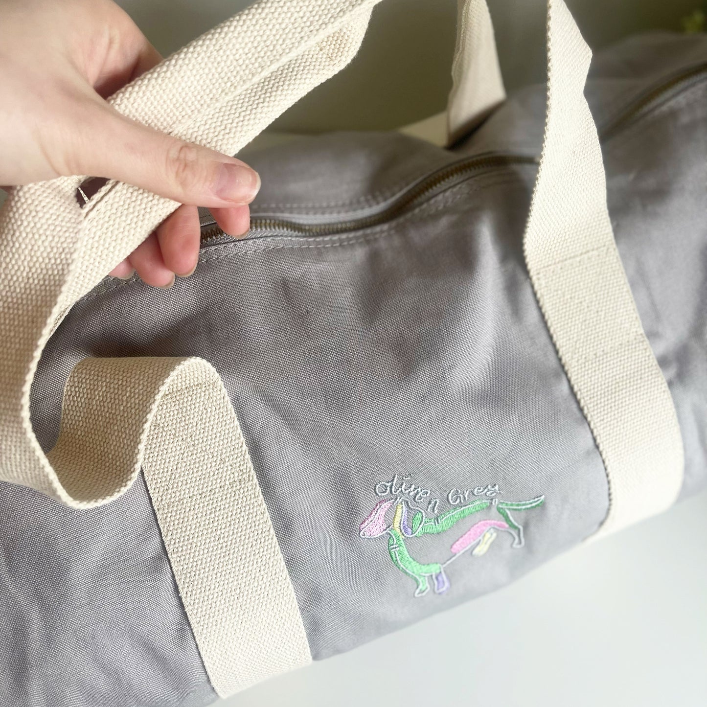 Olive n Grey Essentials Weekend Bag