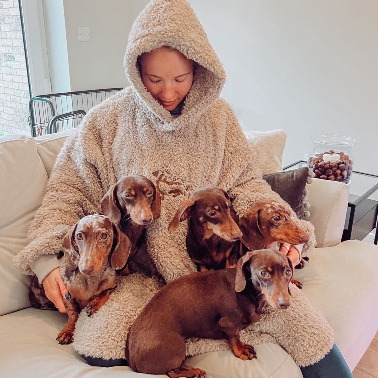 Olive n Grey Teddy Snuggly