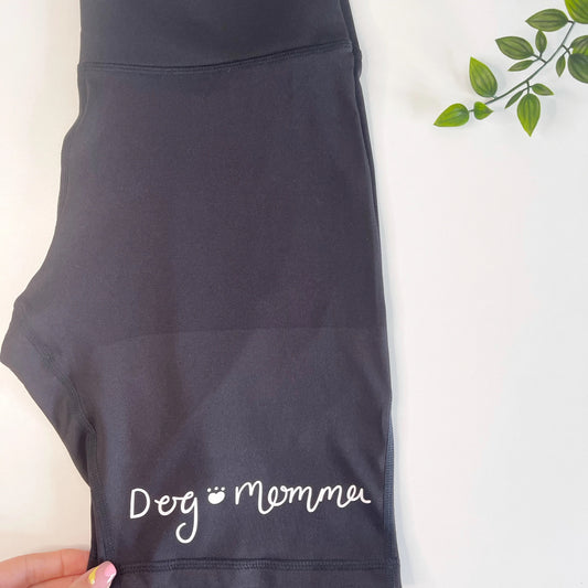 Dog Momma Cycling Shorts, Black - Large