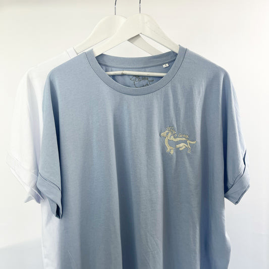 Embroidered Womens Oversized Boxy Tees