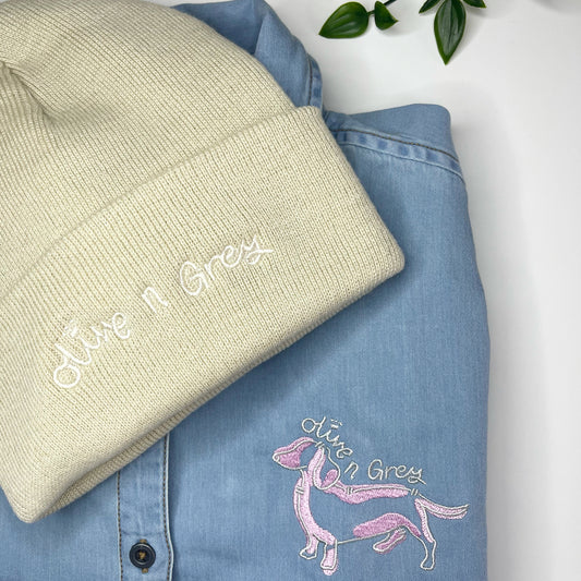 Olive n Grey Pink Denim Shirt