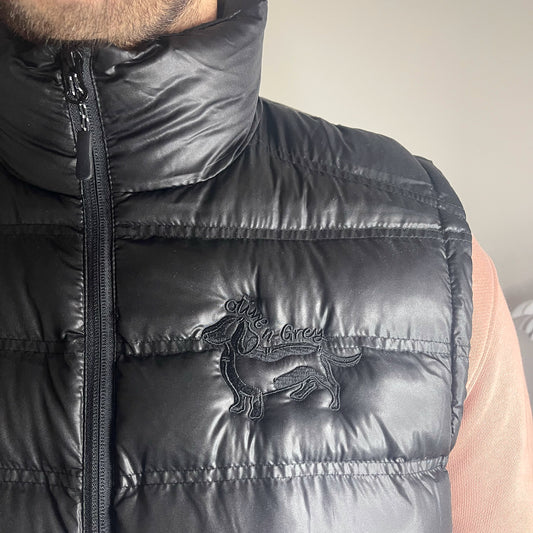 Embroidered Olive n Grey Gilet