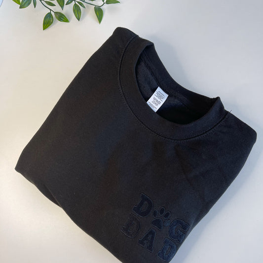 Embroidered Dog Dad Sweatshirt