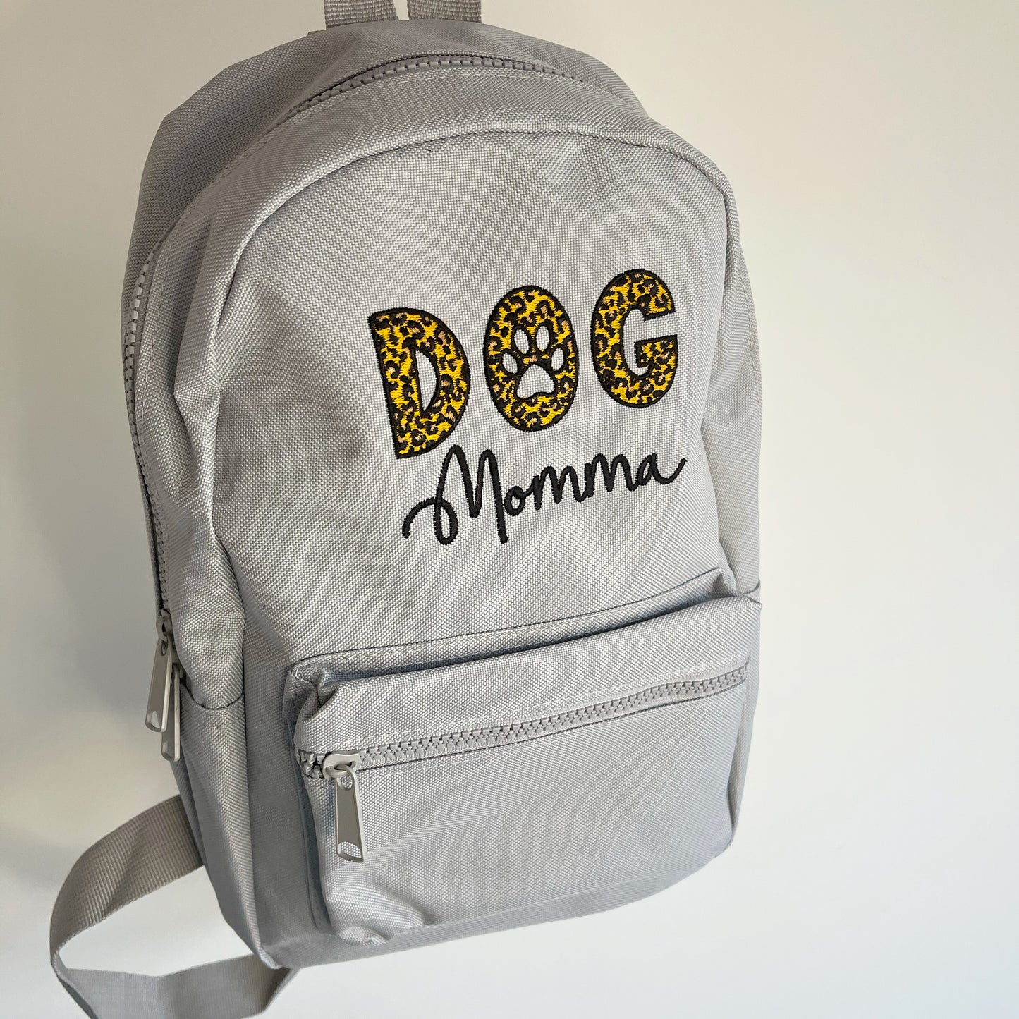Dog Momma Leopard Backpack