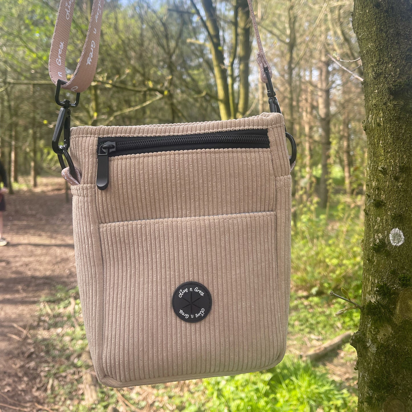 Olive n Grey Dog Walking Bag