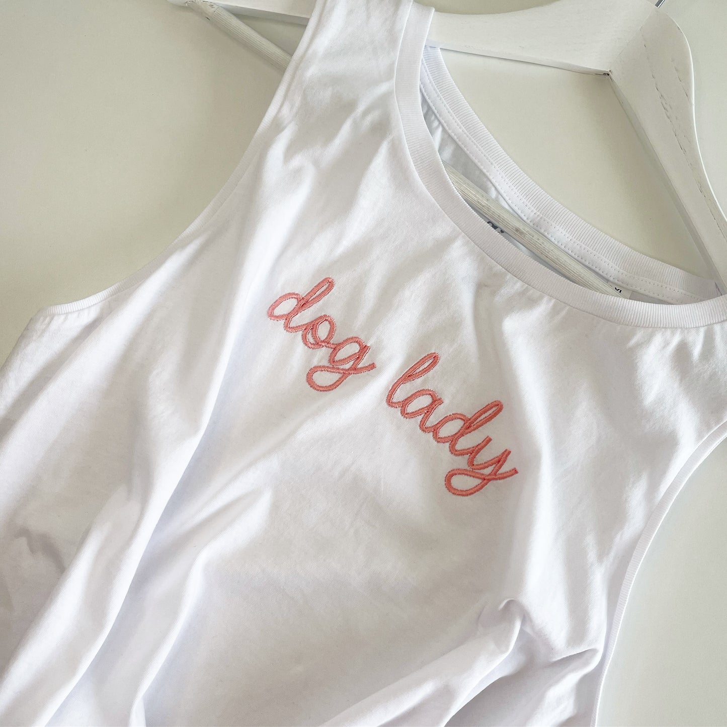 Dog Lady Embroidered Vest