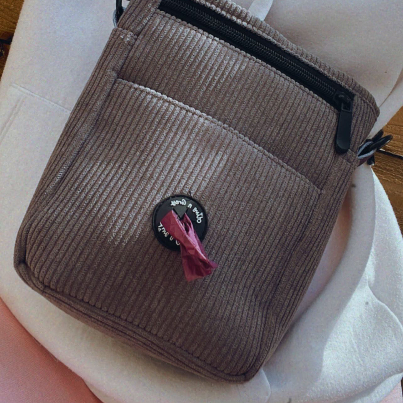 Olive n Grey Dog Walking Bag
