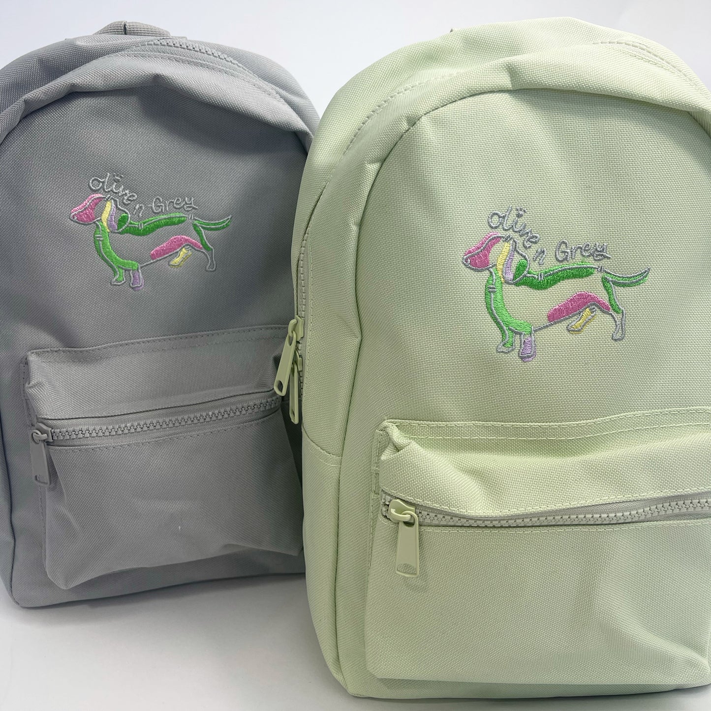 Olive n Grey Spring Mini Backpack