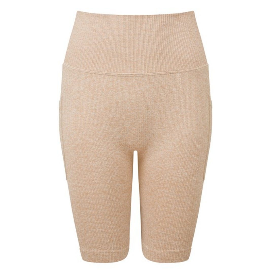 Olive n Grey Ribbed Cycling Shorts