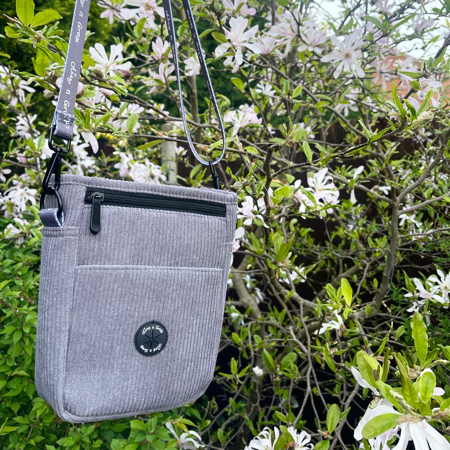 Olive n Grey Dog Walking Bag