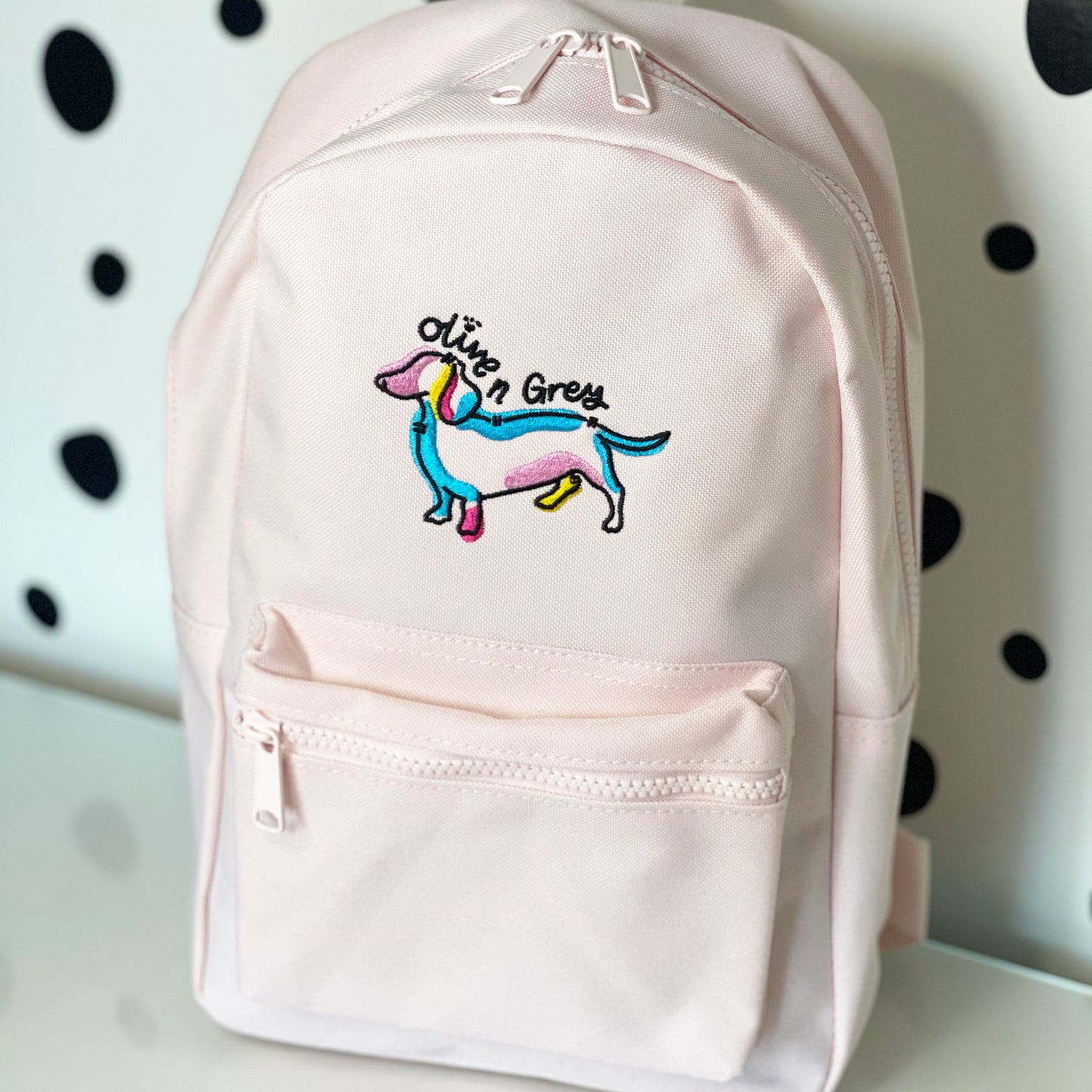 Olive n Grey Mini Backpack