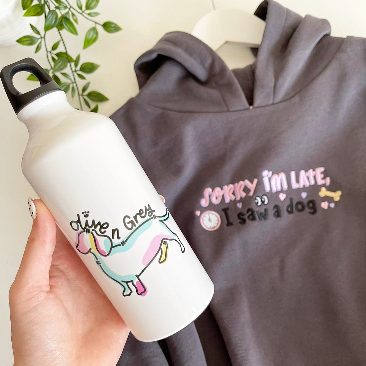 Olive n Grey Water Bottle 600ml