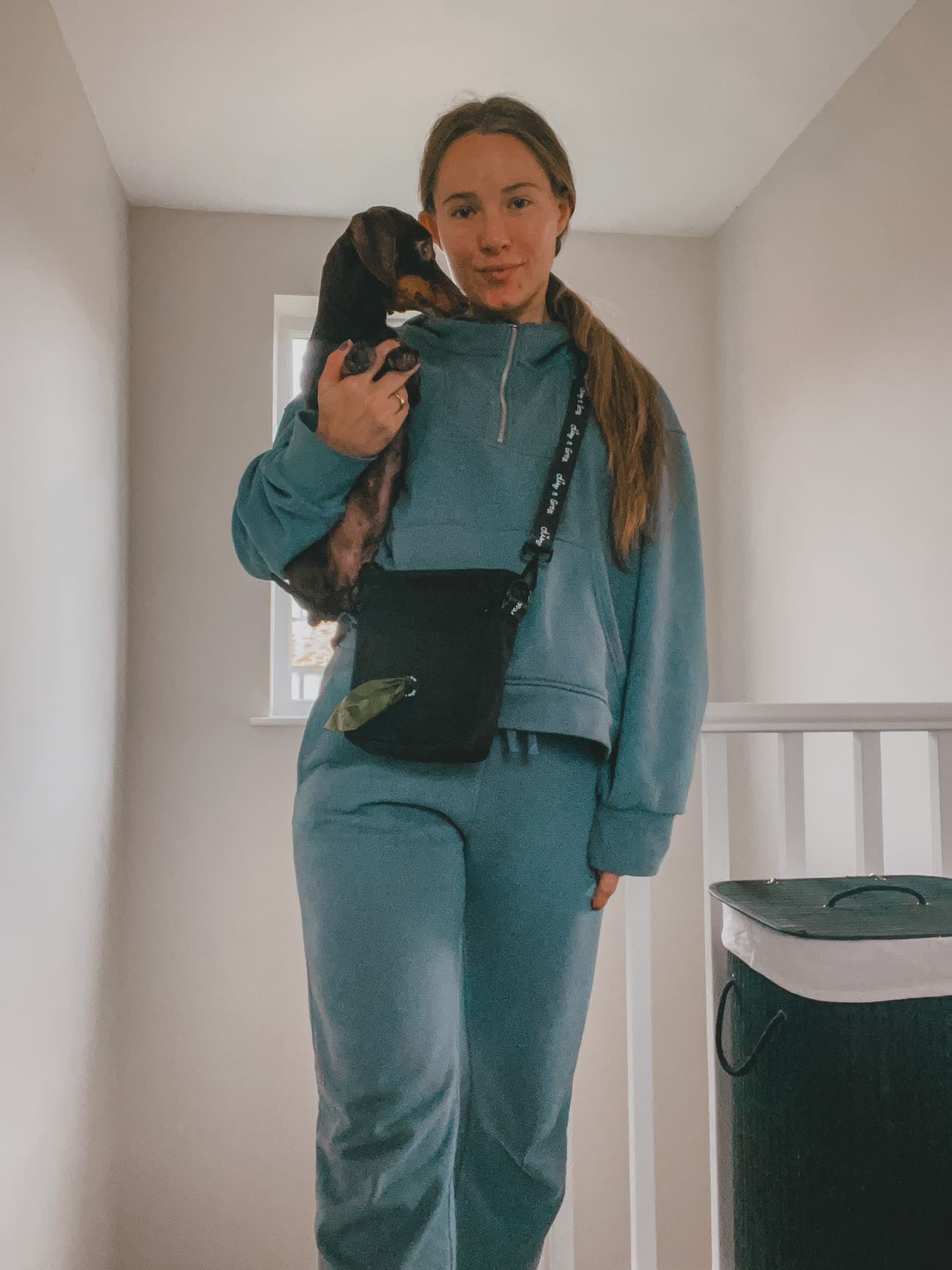 Olive n Grey Dog Walking Bag - Black