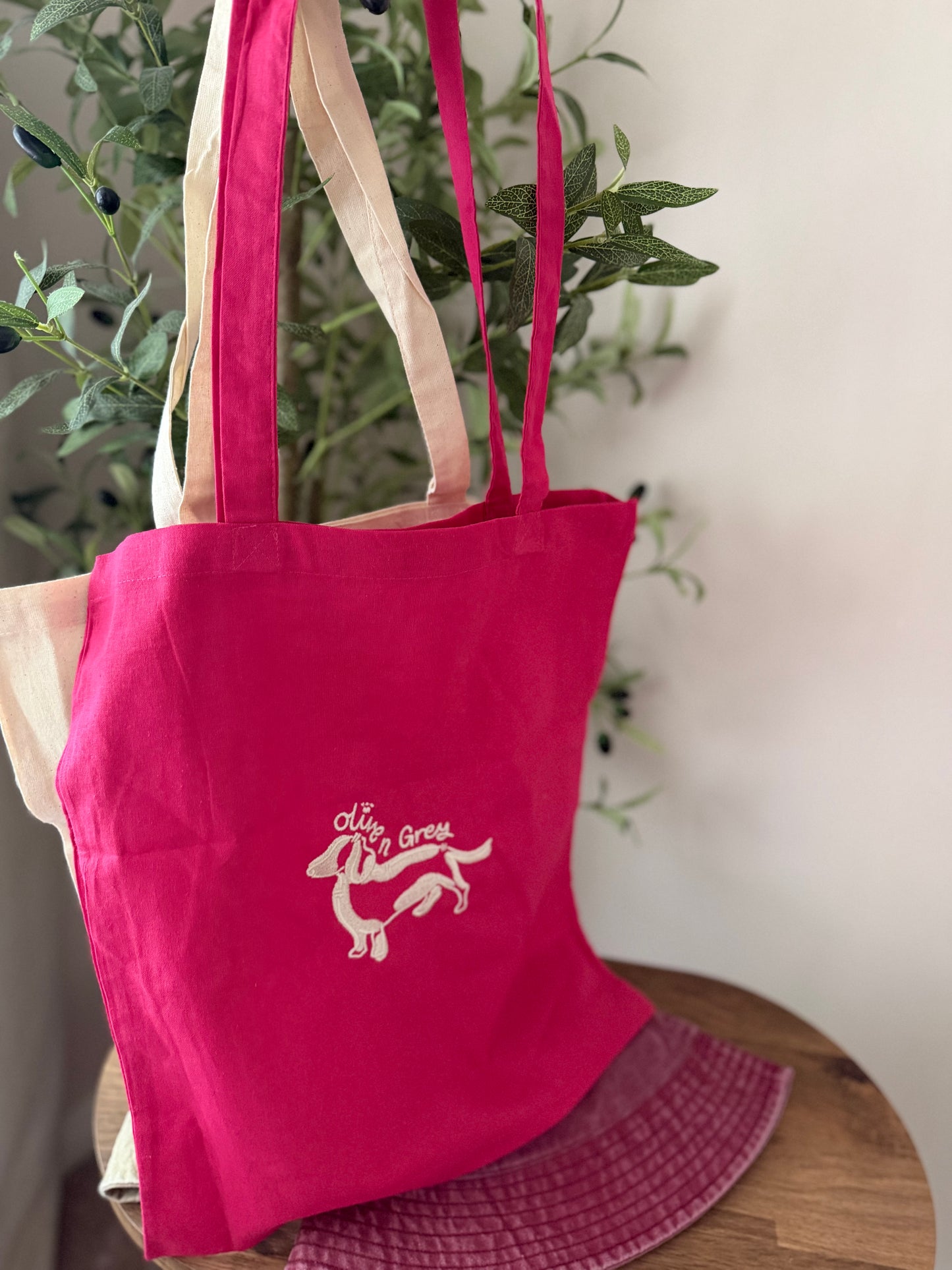 Olive n Grey Tote Bag