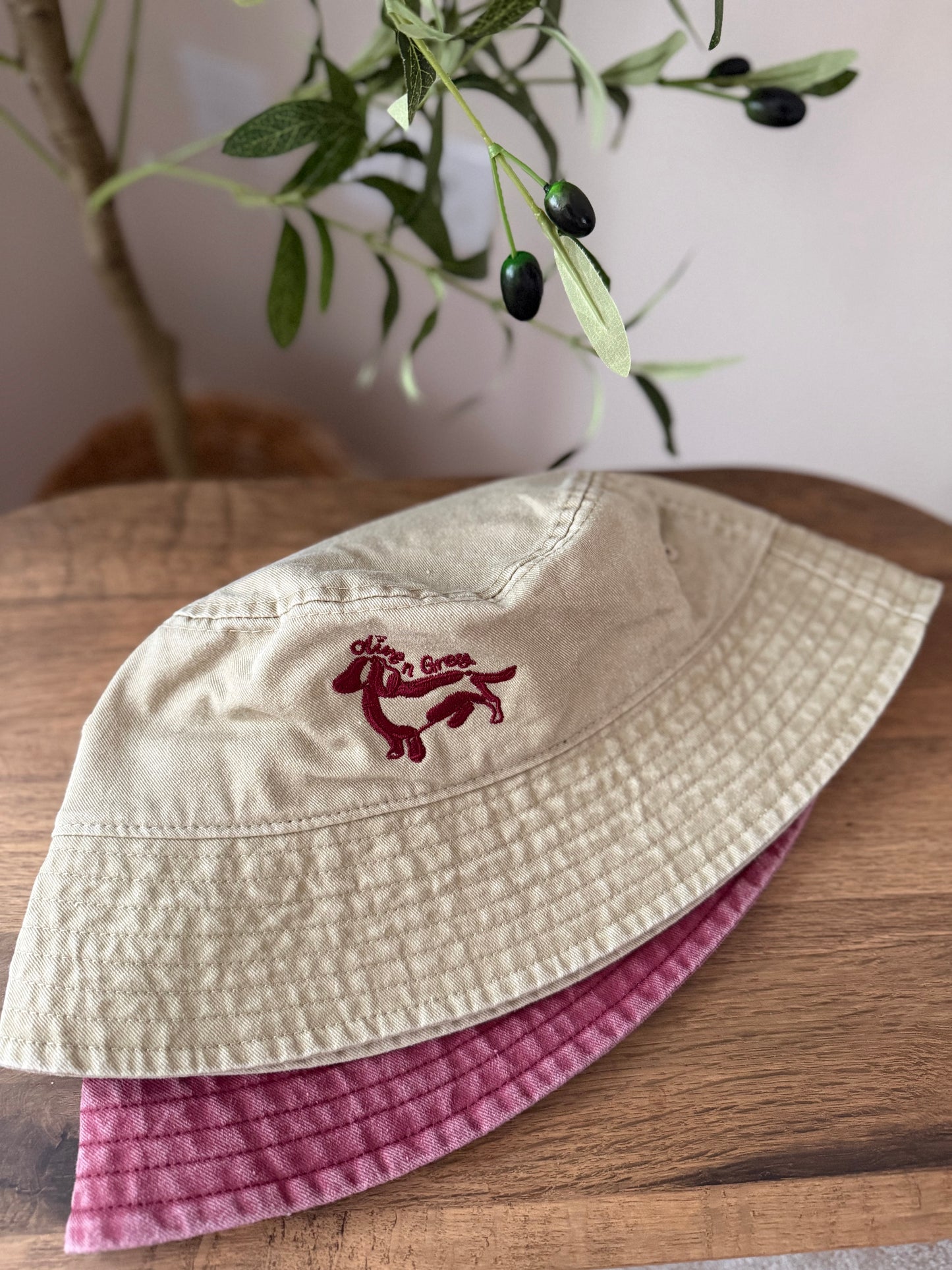 Olive n Grey Bucket Hat
