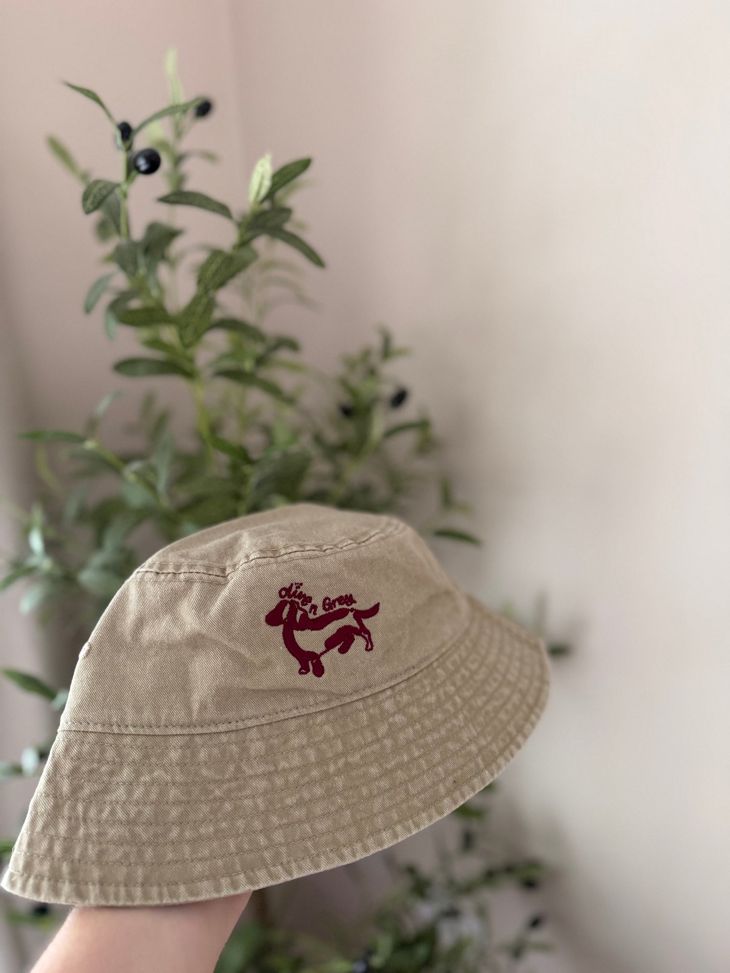 Olive n Grey Bucket Hat