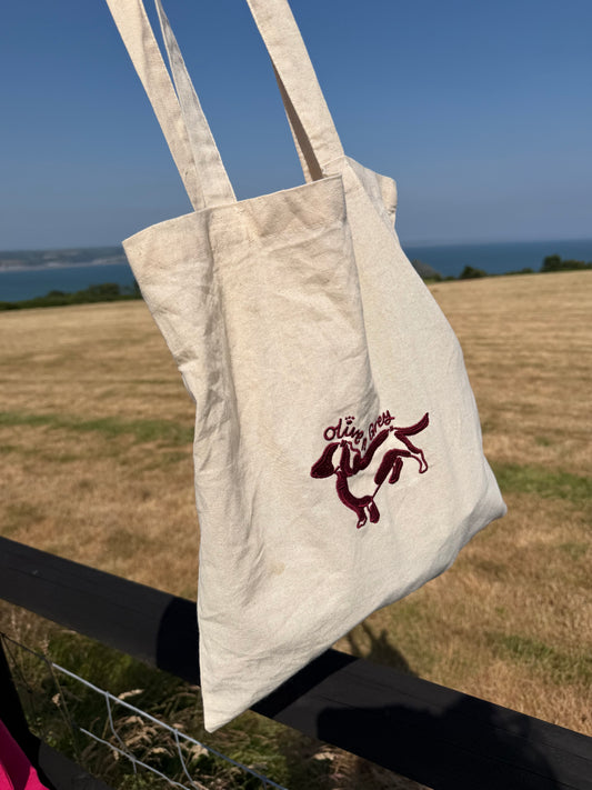 Olive n Grey Tote Bag
