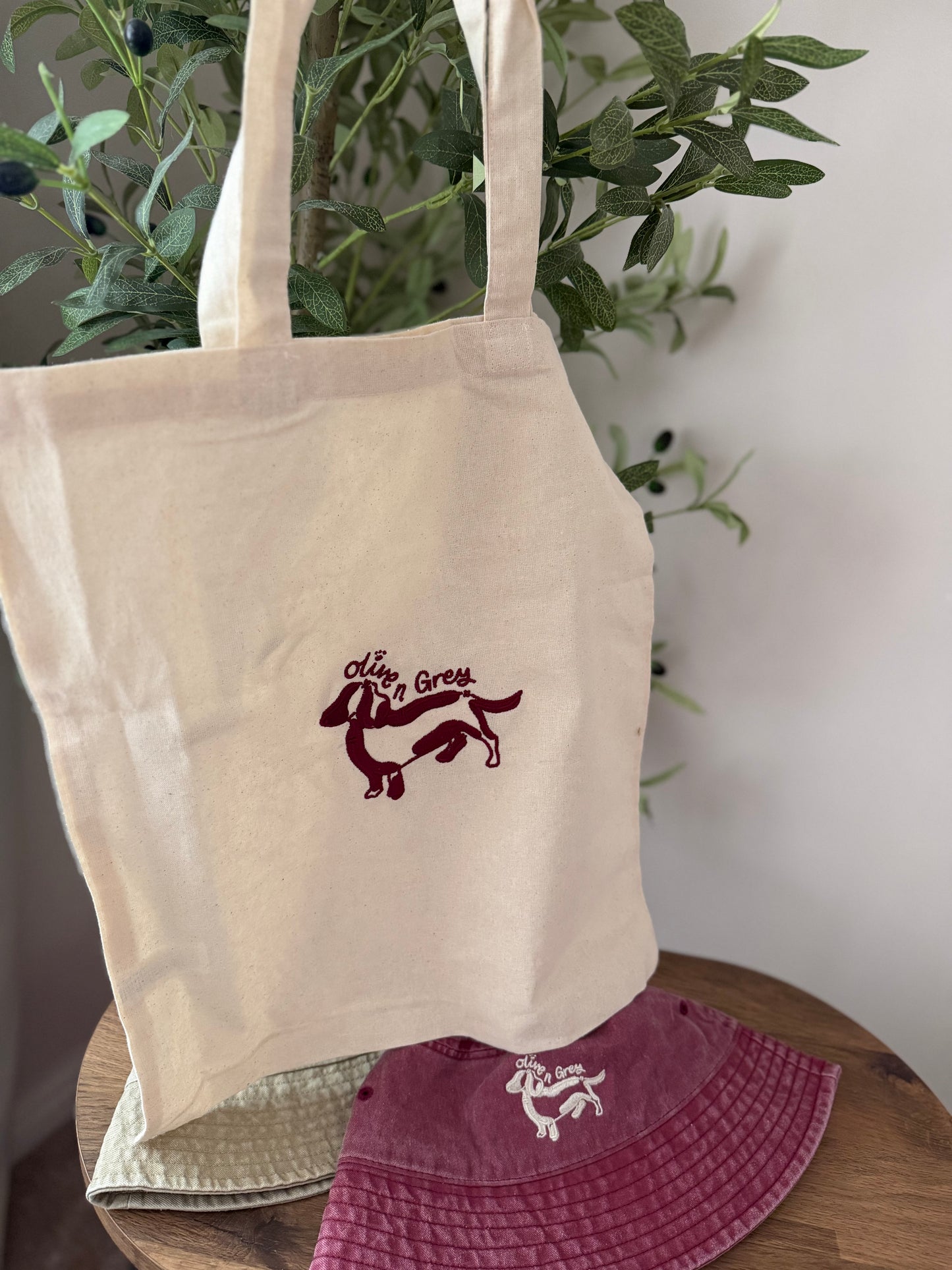 Olive n Grey Tote Bag