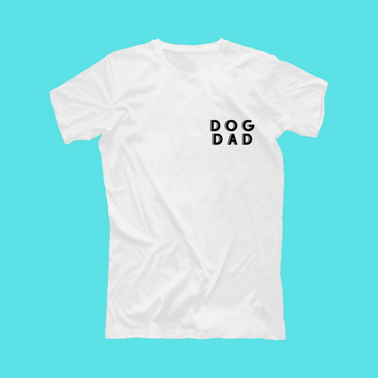 Embroidered Dog Dad T-Shirt