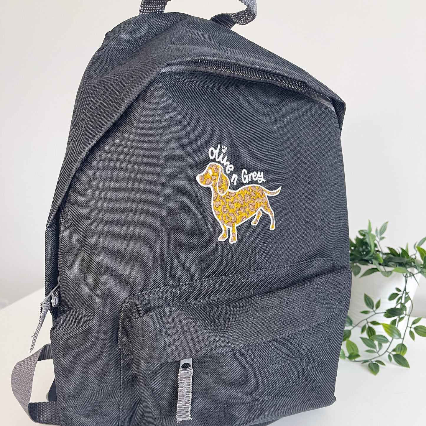 Olive n Grey Standard Backpack