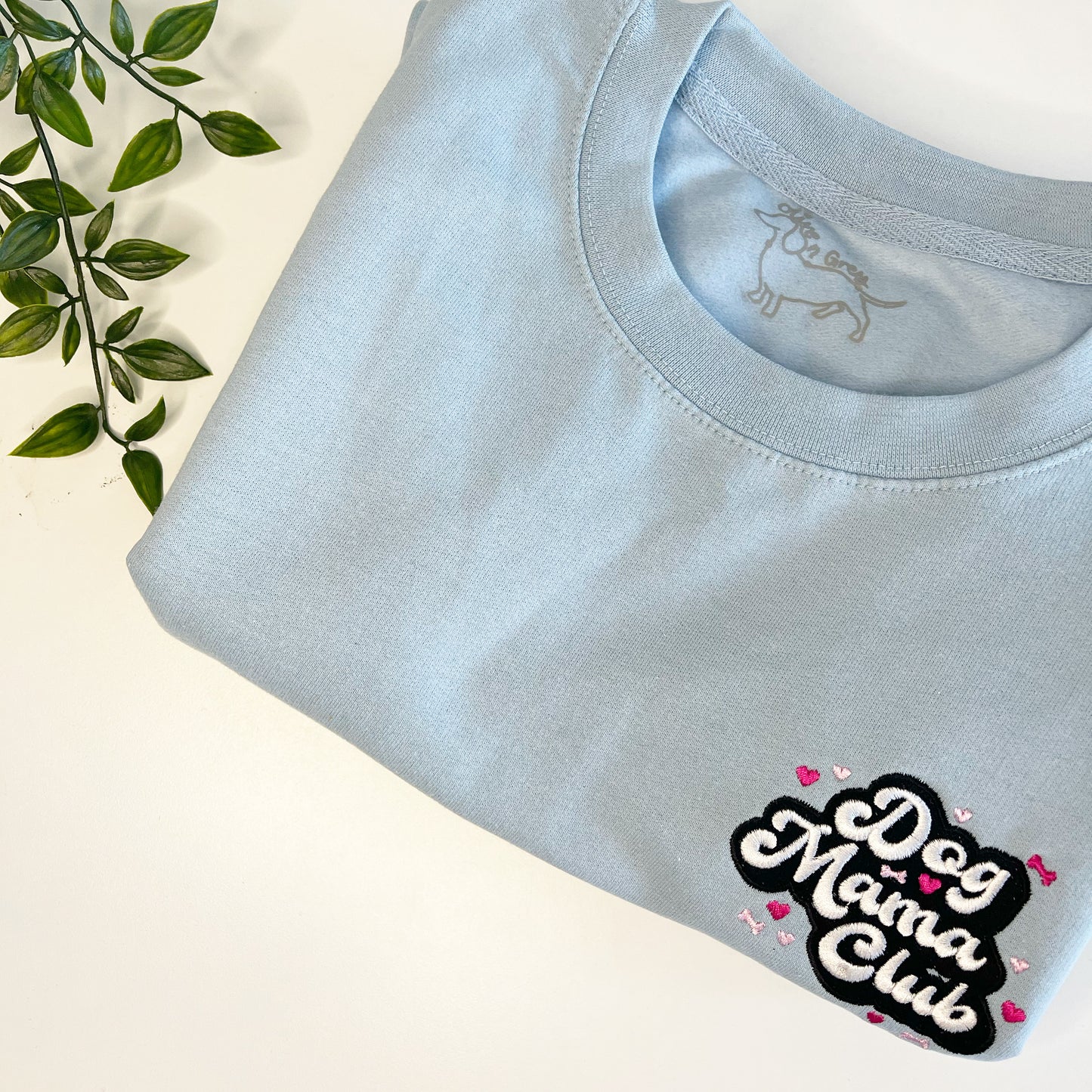 Embroidered Dog Mama Club Sweatshirt