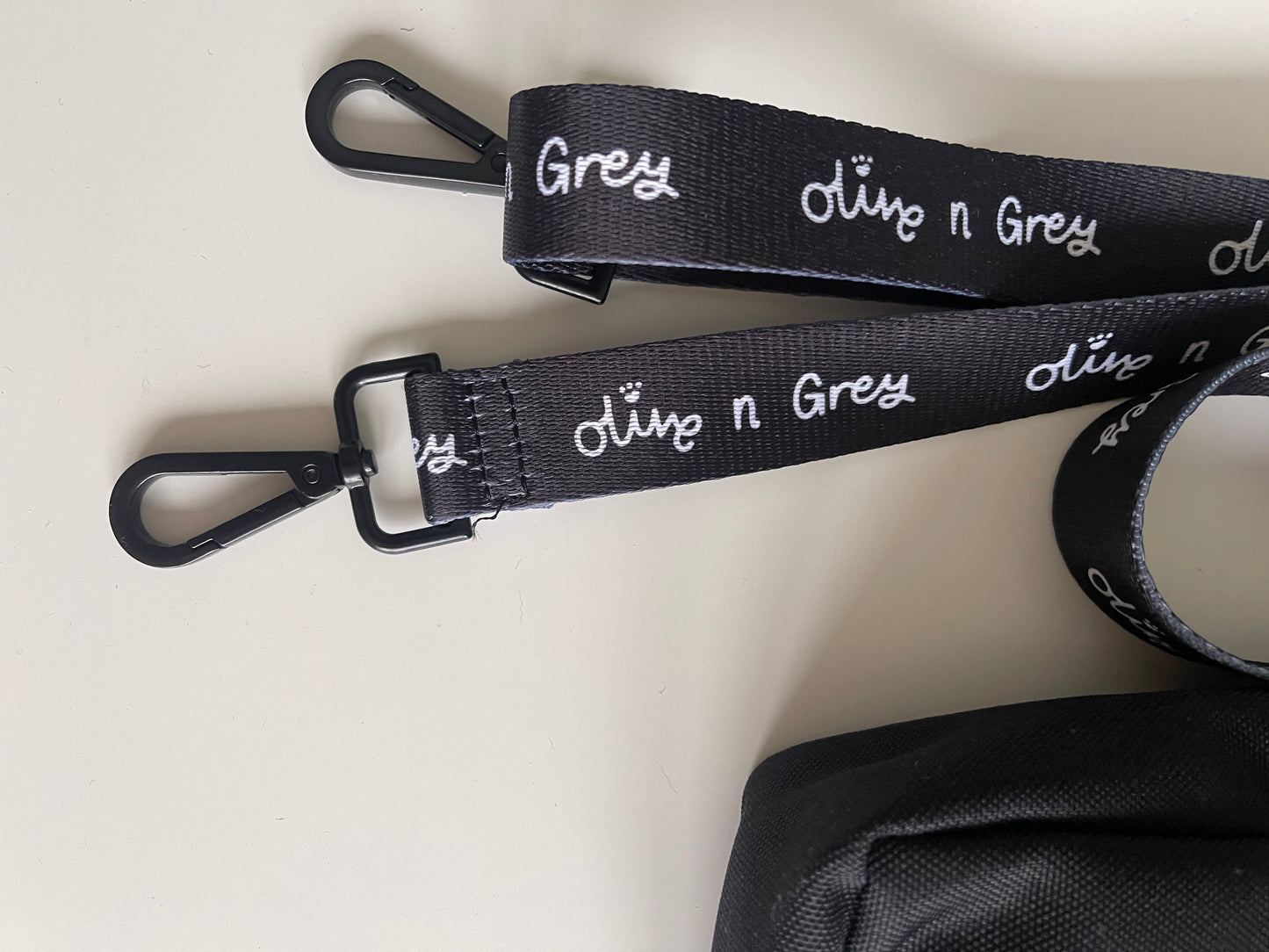 Olive n Grey Dog Walking Bag - Black