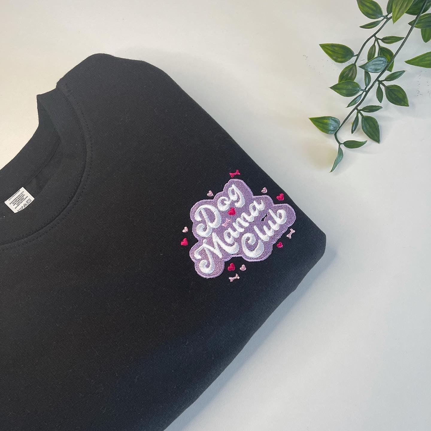 Embroidered Dog Mama Club Sweatshirt