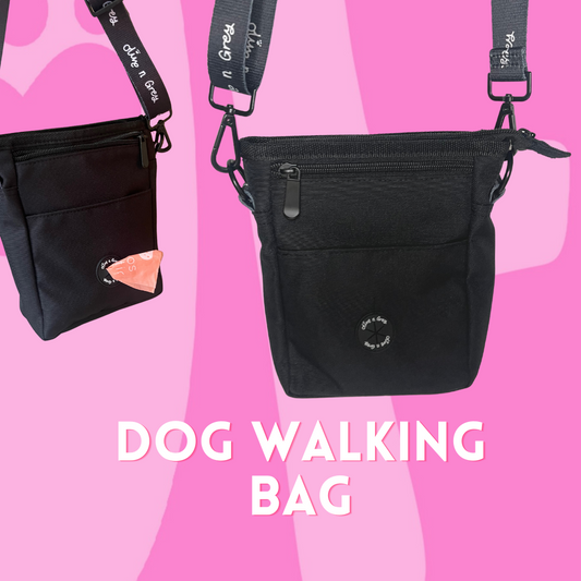 Olive n Grey Dog Walking Bag - Black