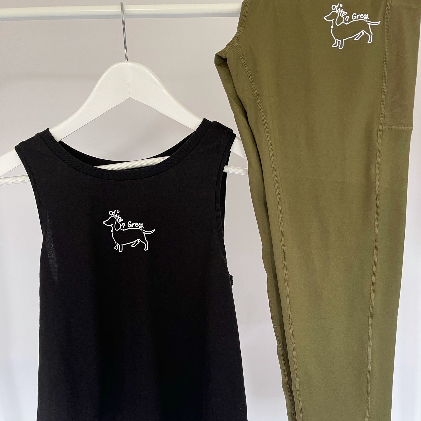 Olive n Grey Vest